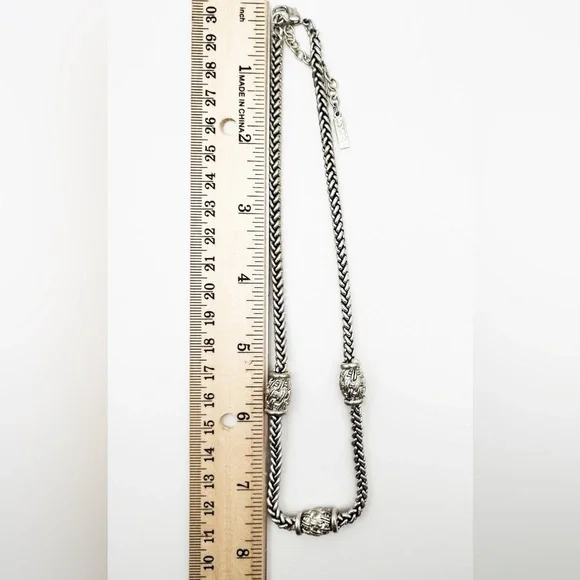 Napier Silver Necklace with Intricate Accents - Picture 14 of 14